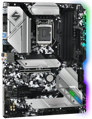 ASRock B460 Steel Legend / LGA 1200 / Intel B460 / 4x DDR4 DIMM / HDMI / DP / USB Type-C / 2x M.2 / ATX