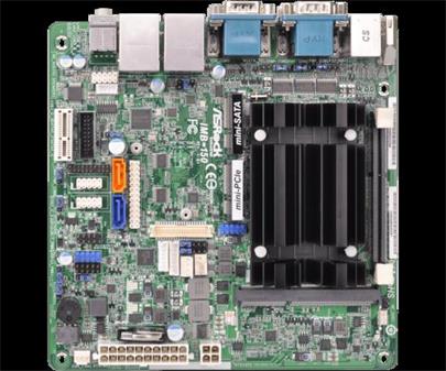 ASROCK INDUSTRIAL MB IMB-150D/J1900 s integrovaným CPU Intel J1900 (2x DDR3 SODIMM, VGA+HDMI, LVDS, 2xSATA, USB3, 2xGLAN, miniITX