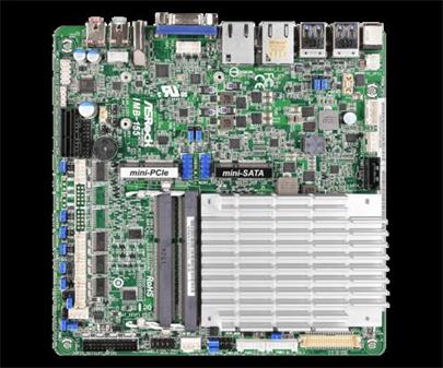 ASROCK INDUSTRIAL MB IMB-155B/N3160 s integrovaným CPU Intel N3160 (2x DDR3L SODIMM, VGA+HDMI +LVFS, SATA, PCI-ex, USB3, 2xGLAN,