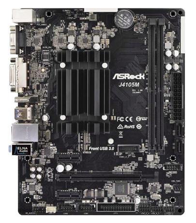 ASRock J4105M / Gemini Lake / Celeron J4105 / 2x DDR4 DIMM / PCIe / D-Sub / DVI-D / HDMI / mATX