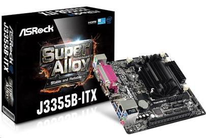 ASROCK MB J3355B-ITX s integrovaným intel CPU dual-core J3355 (2x DDR3 SO-DIMM, VGA +HDMI, PCI-E, 2xSATA3, 7.1, GLAN, miniITX)