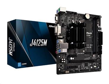 ASRock MB J4125M, Intel J4125, 2xDDR4, 1xHDMI, 1xDVI, 1xVGA, mATX