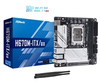 ASRock MB Sc LGA1700 H670M-ITX/AX, Intel H670, 2xDDR4, 1xDP, 1xHDMI, WI-FI, mini-ITX