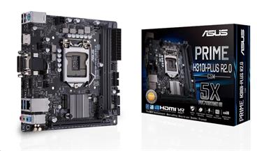 ASUS MB Sc LGA1151 PRIME H310I-PLUS R2.0, Intel H310, 2xDDR4, VGA, mini-ITX