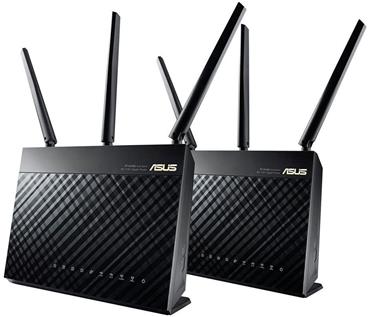 ASUS RT-AC68U (2-PK), AiMesh AC1900 WiFi System (2 Pack)