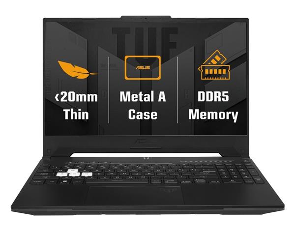 ASUS TUF Dash F15 i5-12450H/16GB/1TB SSD/RTX3050/15,6" FHD/IPS/144Hz/2yr Pick up & Return/W11H/Černá