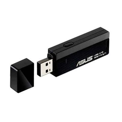 ASUS USB-N13 C1, Wireless-N300 USB Adapter, Up to 300Mbps Wireless Data Rates, MIMO, WPS