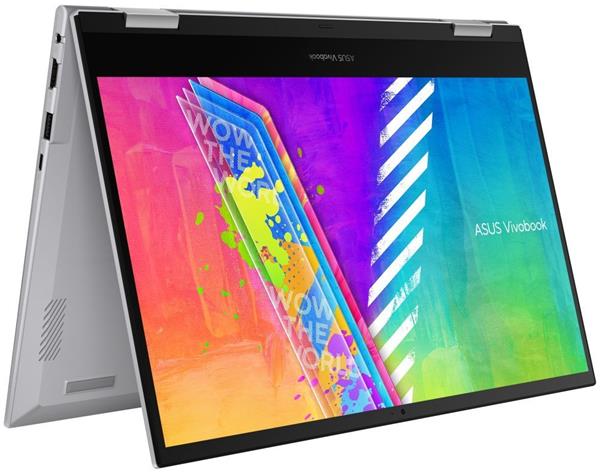 ASUS Vivobook Flip TP1401KA-EC048WS Pentium® N6000/4GB/256GB SSD/14" dotykový FHD/IPS/2r Pcik-Up&Return/Win11S/Stříbrná