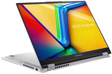 ASUS Vivobook S 16 Flip - Ryzen 5 7530U/8GB/512GB SSD/16"/WUXGA/IPS/16:10/Touch/2y PUR/Win 11 Home/stříbrná