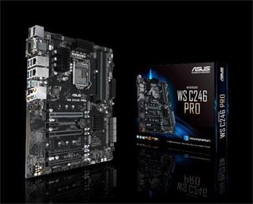 ASUS WS C246 PRO, Intel® LGA1151 ATX, 4 x PCIe 3.0 x16 slots, dual M.2, USB 3.1 Gen2 connectors