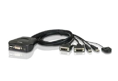 ATEN CS-22DP 2-portový USB DisplayPort KVM přepínač s voličem vzdáleného portu