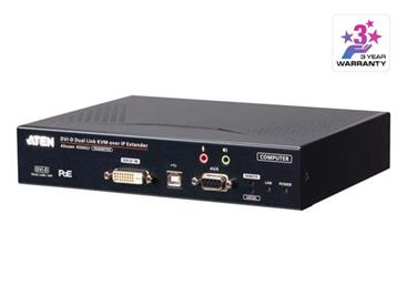 ATEN KE6922T 2K DVI-D Dual-Link KVM over IP Extender with Dual SFP and PoE (Transmitter)