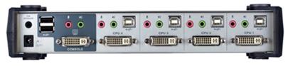 ATEN KVM switch CS-1764 DVI, 4PC, 2xUSB hub, Audio