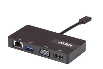 ATEN USB-C Multiportová dokovací stanice HDMI, VGA, RJ45, USB3.1