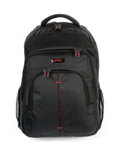 Attack City 15,6" - velmi praktický batoh nejen pro NTB, černý s červenými prvky