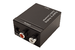 Audio konvertor S/PDIF -> analog (Toslink + Cinch -> 2x Cinch)