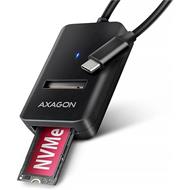 AXAGON ADM2-CM USB-C 10Gbps - M.2 NVMe & SATA SSD adaptér, kabel USB-C 10cm