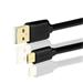 AXAGON BUMM-AM15QB, HQ Kabel Micro USB <-> USB-A, 1.5m, 2A, černý