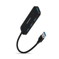 AXAGON HUE-L1A, 4x USB 3.2 Gen 1 TRAVEL hub, kabel USB-A 20cm