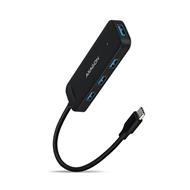 AXAGON HUE-L1C, 4x USB 3.2 Gen 1 TRAVEL hub, kabel USB-C 20cm