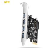 AXAGON PCEU-430RS, PCIe řadič, 4x USB 5Gbps port, SATA napájení, Renesas PD720201, SP