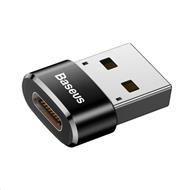 Baseus adaptér USB samec na USB-C samice 3A, OTG, černá