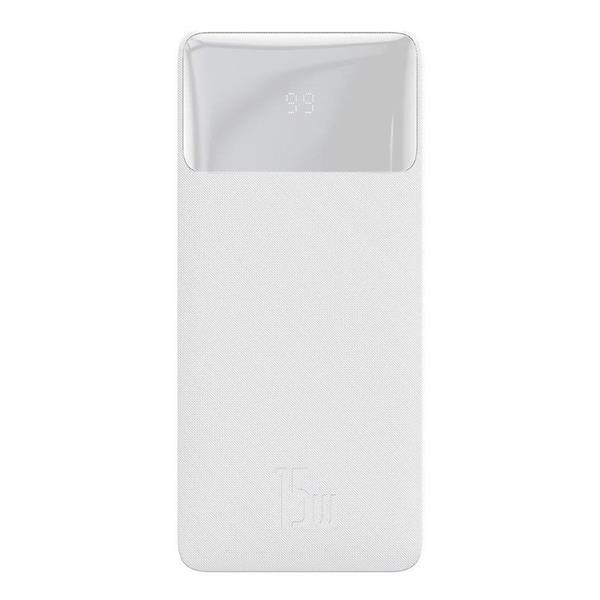 Baseus Bipow powerbanka s digitálním displejem 10000mAh 15W bílá