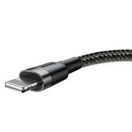 Baseus Cafule nabíjecí / datový kabel USB na Lightning 1,5A 2m, šedá-černá