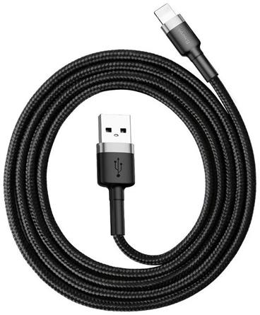 Baseus Cafule nabíjecí/datový kabel USB na Lightning 2,4A 1m, šedá-černá