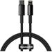 Baseus CATLWJ-01 Tungsten Gold Fast Charge Kabel USB-C to Lightning 20W 1m Black