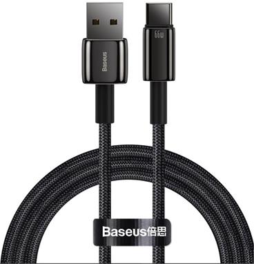Baseus CATWJ-C01 Tungsten Gold Kabel USB-C 66W 2m Black