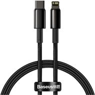 Baseus Tungsten Gold kabel USB-C/Lightning (PD) 20W 1m černý