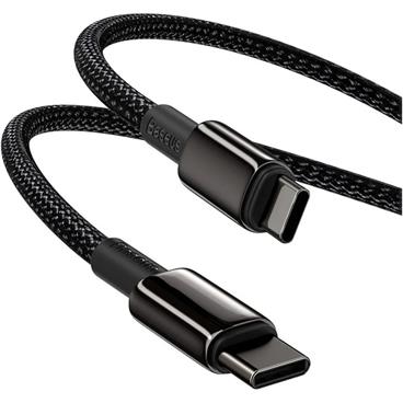 Baseus Tungsten Gold kabel USB-C/USB-C 100W 1m černý