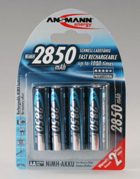 Baterie - Ansmann Mignon 4xAA Typ 2850 min 1,2V/2650 mAh DIGIT nabíjecí baterie