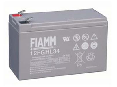 Baterie Fiamm 12FGHL34 (12V/9,0Ah - Faston 250, životnost 10 let)