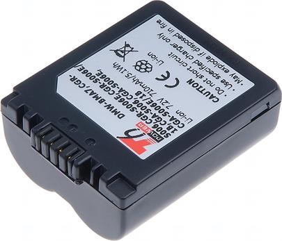 Baterie T6 power Panasonic DMW-BMA7, CGR-S006, CGR-S006E, CGA-S006, 710mAh, modrá