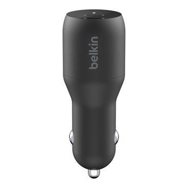 Belkin 36W Duální USB-C Power Delivery nabíječka do auta, černá
