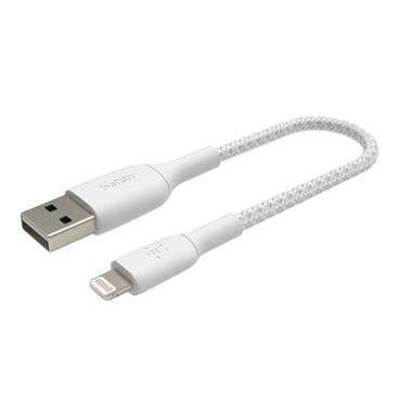 Belkin BOOST CHARGE™ Lightning/USB-A kabel, 15cm, bílý - odolný