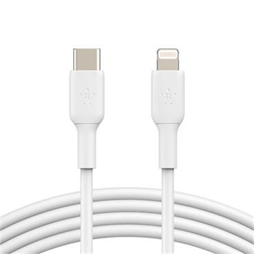 Belkin BOOST CHARGE™ Lightning/USB-C kabel, 1m, bílý