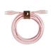 Belkin DURATEK USB-C na USB-C kabel, 1,2m, růžový - odolný + řemínek
