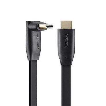 Belkin kabel HDMI HighSpeed 3D s Ethernetem boční 90°, zlacený - 2m