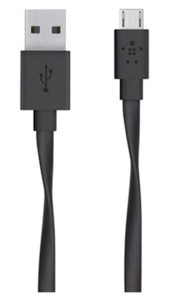 Belkin kabel MIXIT USB 2.0 A/microUSB, FLAT 1,8c m - černý