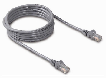 Belkin kabel PATCH UTP CAT5e 1m šedý, bulk Snagless