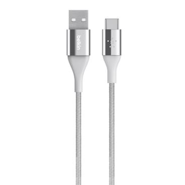 Belkin kabel Premium Kevlar USB-C to USB-A,1,2m, stříbrný
