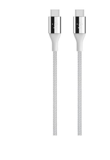 Belkin kabel Premium Kevlar USB-C to USB-C,1,2m, stříbrný