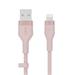 Belkin kabel USB-A na LTG_silikon, 2M, růžový