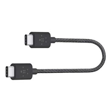 BELKIN MIXIT kabel USB-C to USB-C, 20cm, černý
