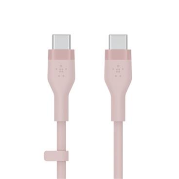 Belkin USB-C na USB-C kabel, 3m, růžový - Flex