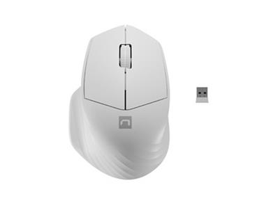 Bezdrátová myš Natec Siskin 2, 1600 DPI, BT 5.0 + 2.4GHZ, bílá