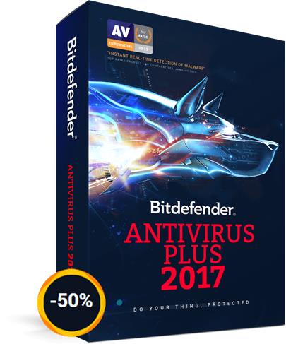 Bitdefender Antivirus Plus 2017, 1 PC, 24 měsíců - (ESD)